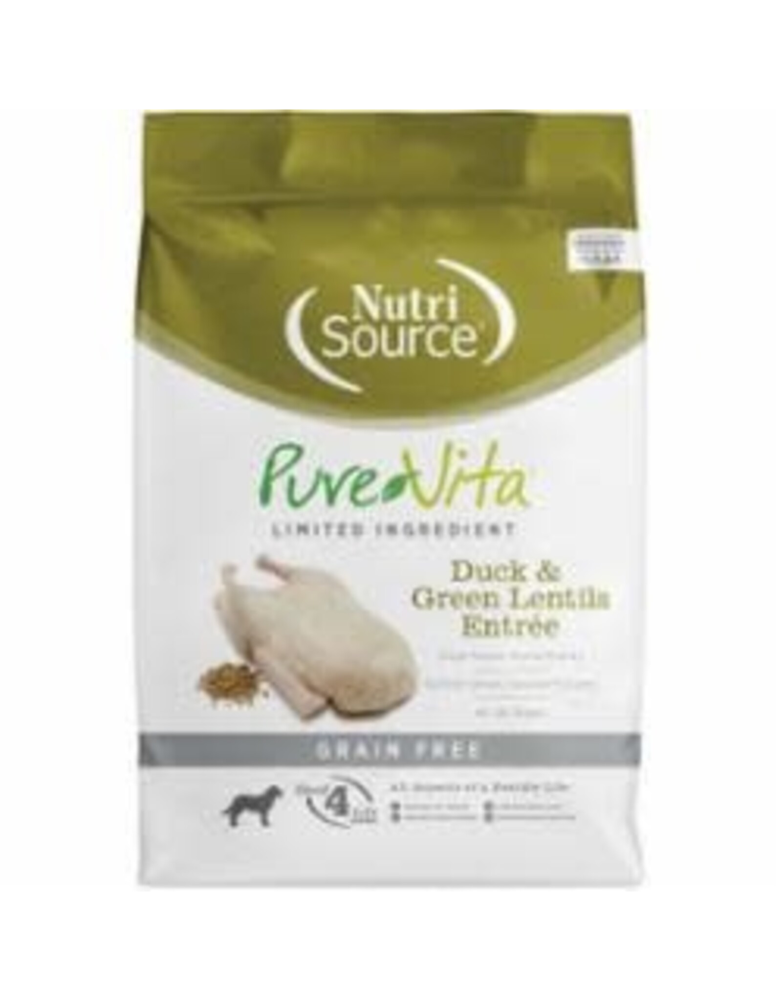 NutriSource Pet Foods PUREVITA DOG DUCK & GREEN LENTILS ENTRÉE