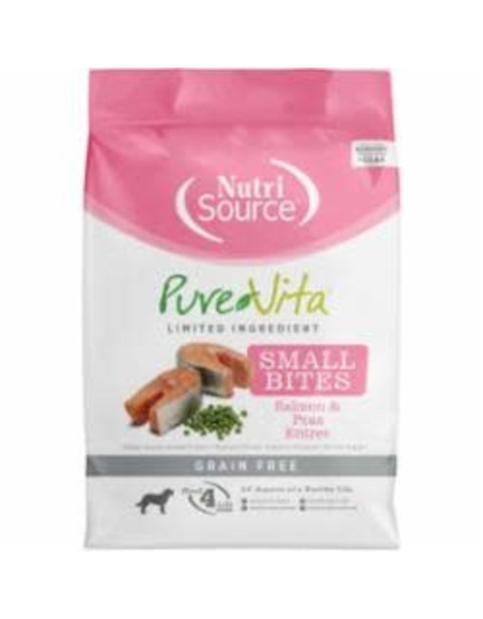 NutriSource Pet Foods PUREVITA DOG SMALL BITES SALMON & PEAS ENTRÉE