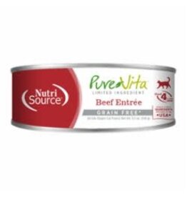 NutriSource Pet Foods PUREVITA CAT BEEF ENTRÉE 5.5OZ CAN