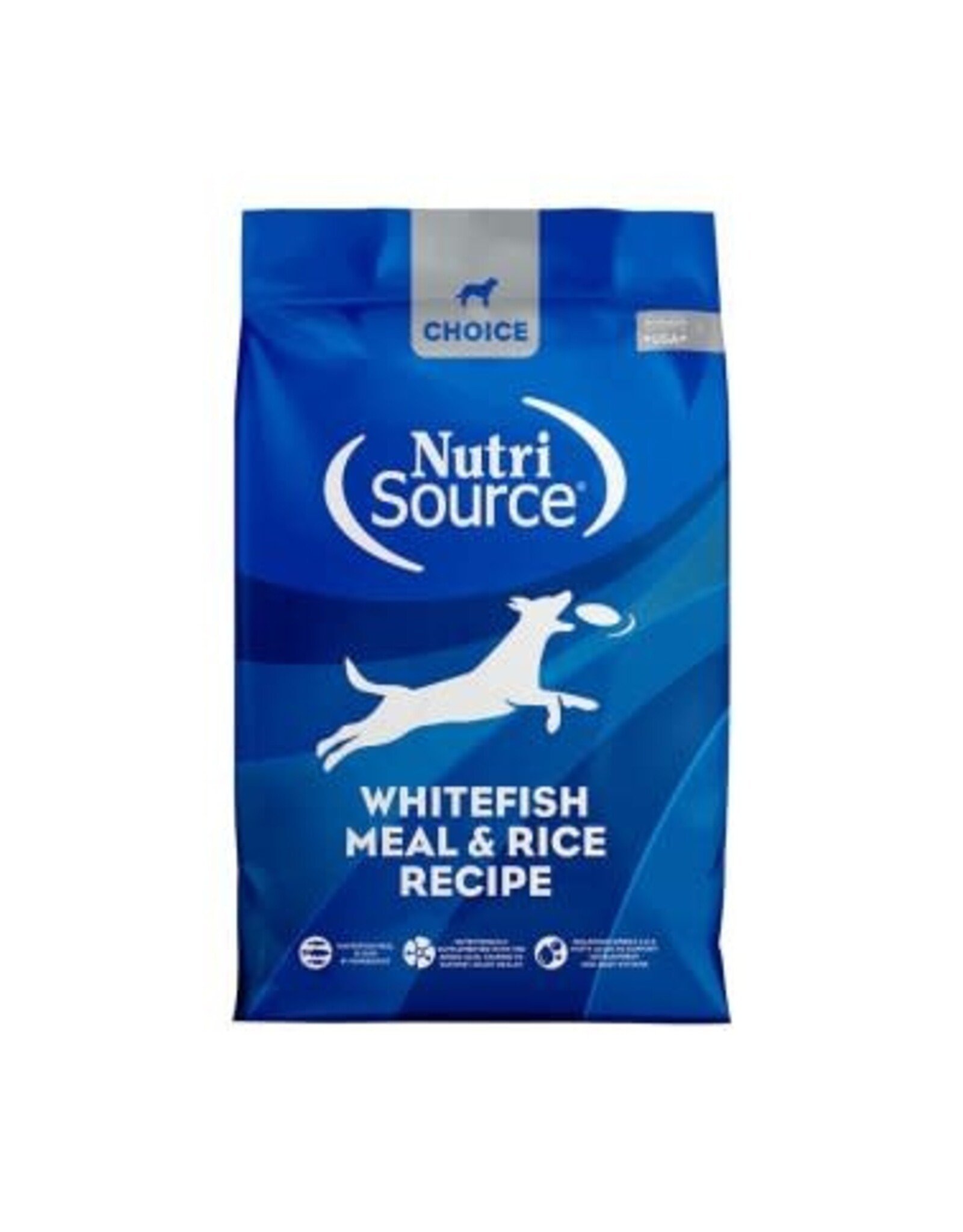 NutriSource Pet Foods NUTRISOURCE DOG CHOICE WHITEFISH MEAL & RICE RECIPE