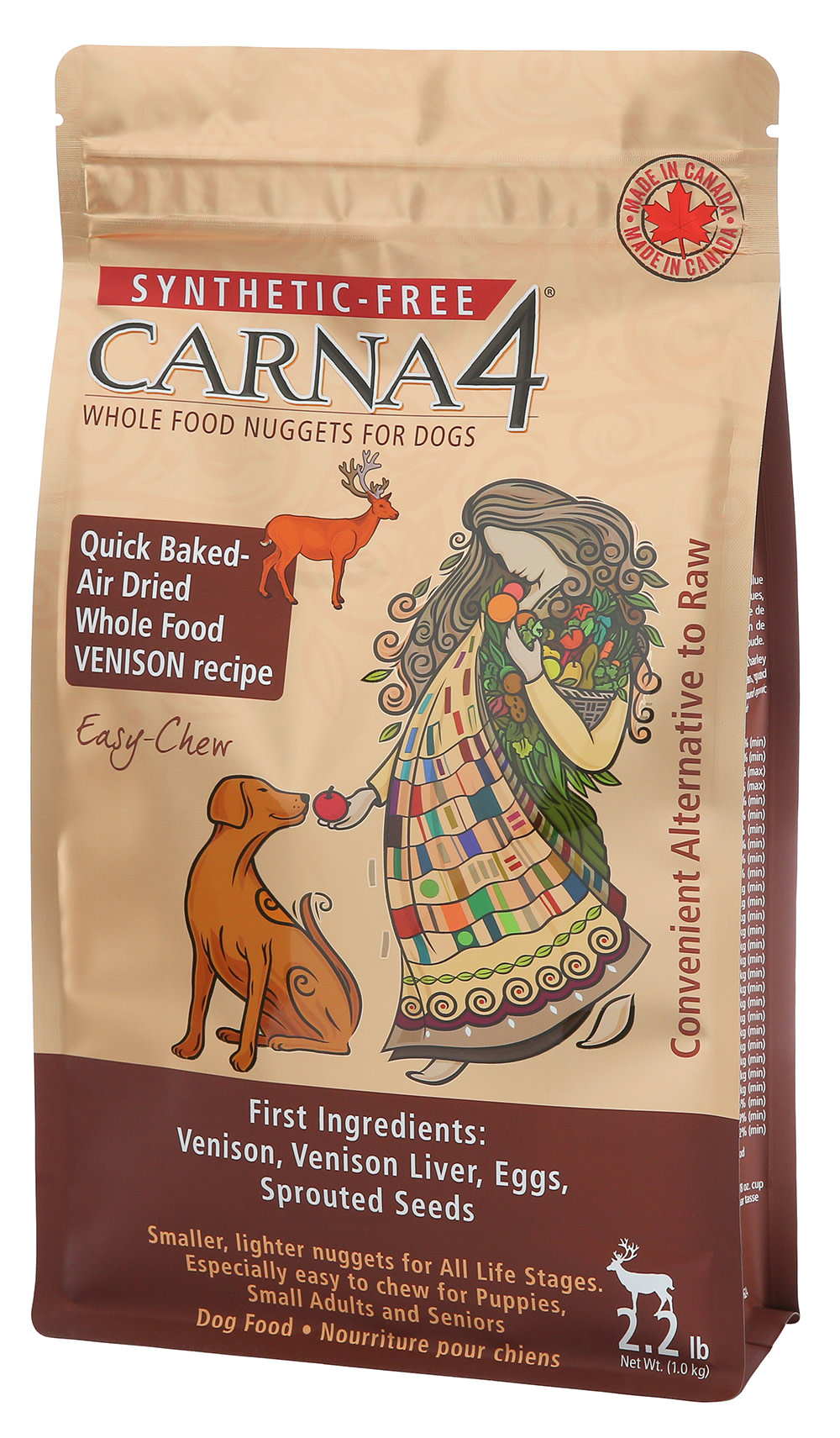 CARNA4 DOG AIR DRIED EASY-CHEW VENISON - Rosie Bunny Bean Urban