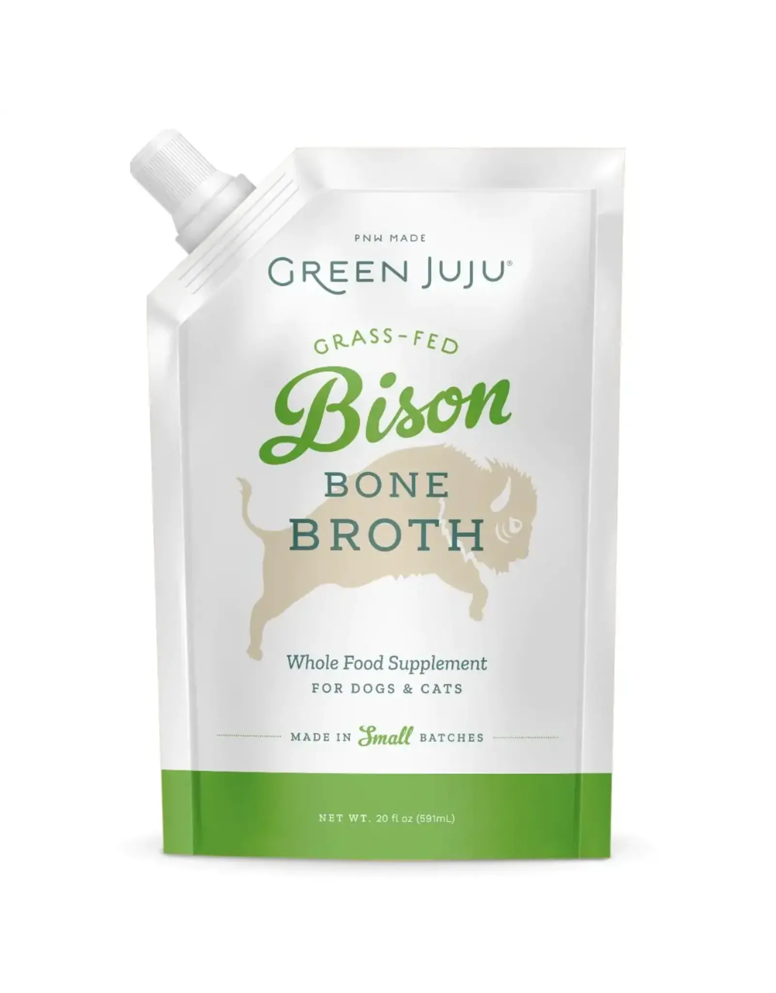 Green Juju Kitchen GREEN JUJU DOG GRASS-FED BISON BONE BROTH 20OZ