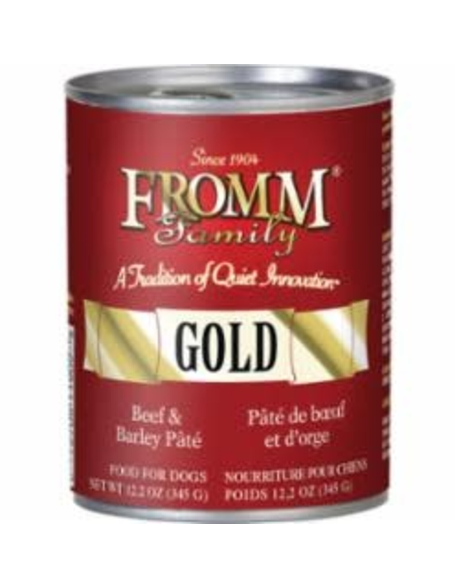 Fromm Family Pet Food FROMM DOG BEEF & BARLEY PÂTÉ 12.2OZ