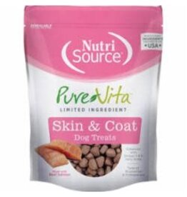 NutriSource Pet Foods PUREVITA SKIN & COAT DOG TREATS WITH SALMON 6OZ