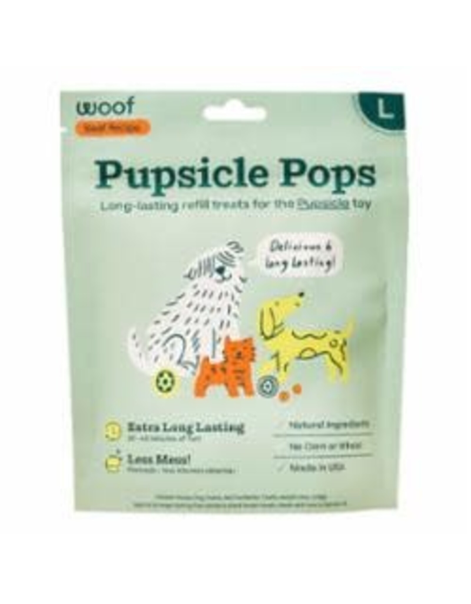 WOOF WOOF DOG BEEF PEANUT BUTTER POPS