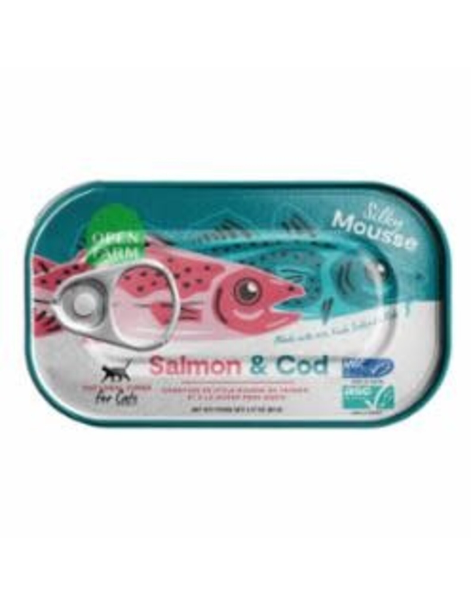 Open Farm OPEN FARM CAT TOPPER SALMON COD TIN 3.17OZ