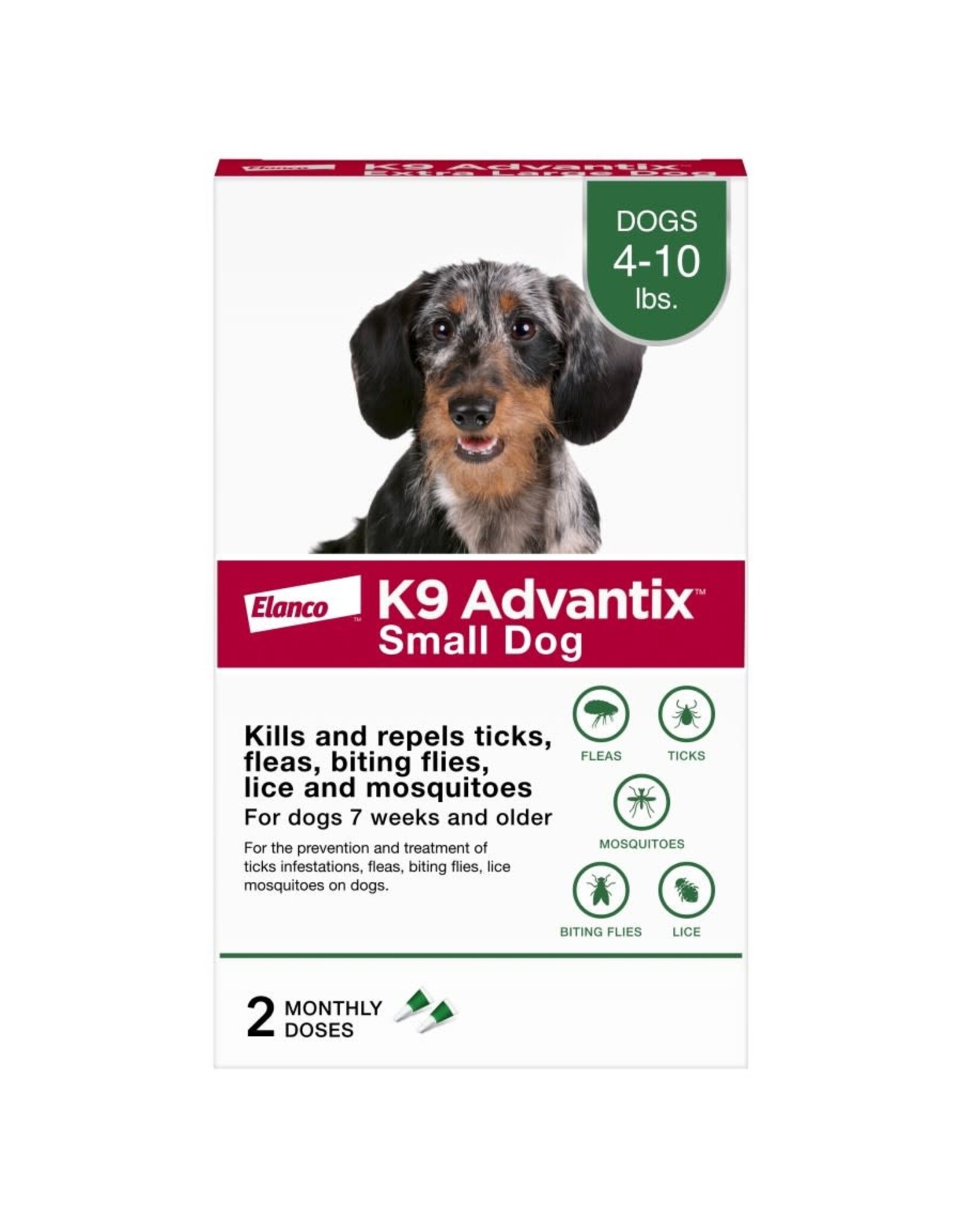 Bayer ADVANTIX FOR DOGS FLEA & TICK TOPICAL SOLUTION 2 DOSES