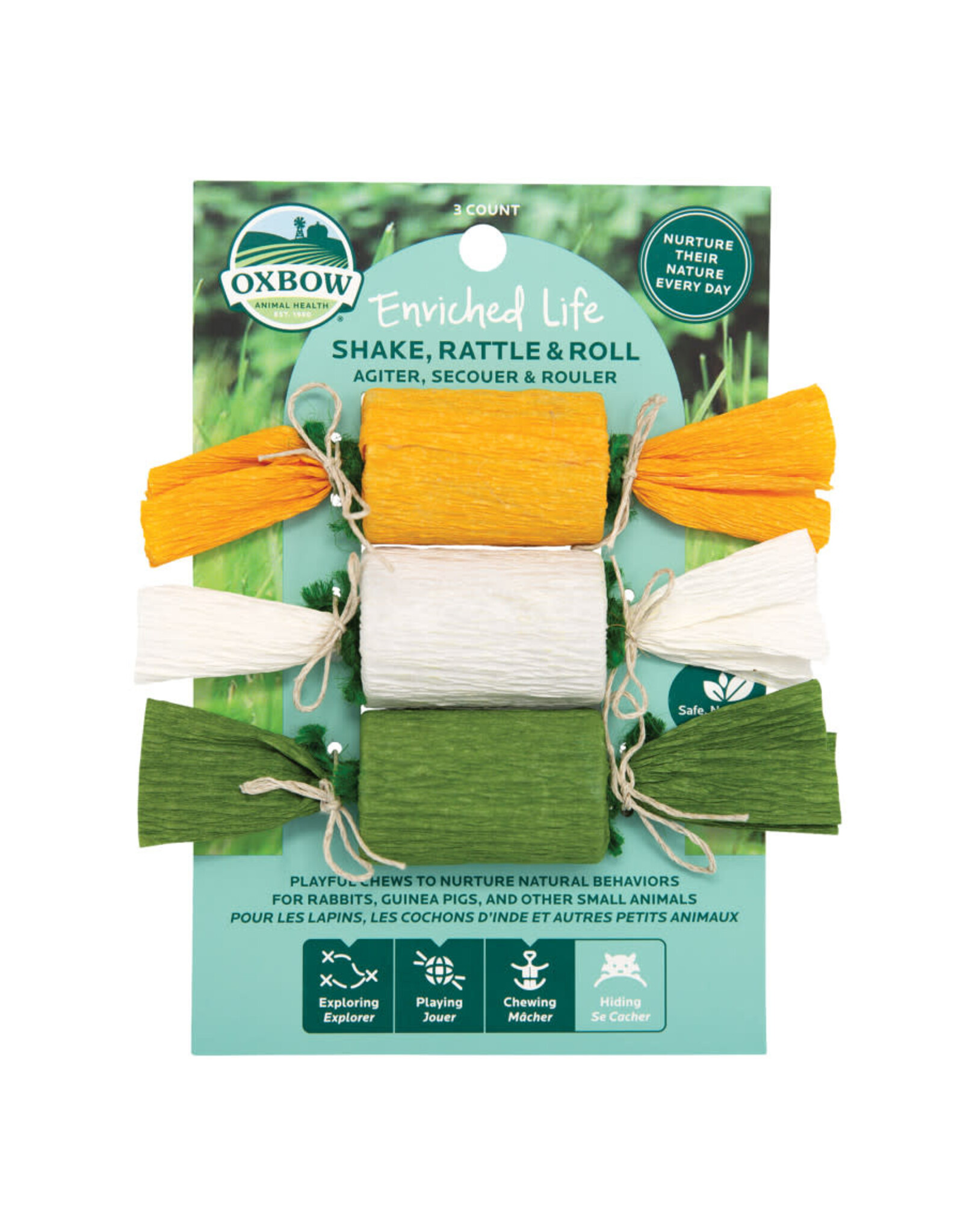 Oxbow Animal Health OXBOW ENRICHED LIFE SHAKE, RATTLE & ROLL SMALL ANIMAL CHEW TOY
