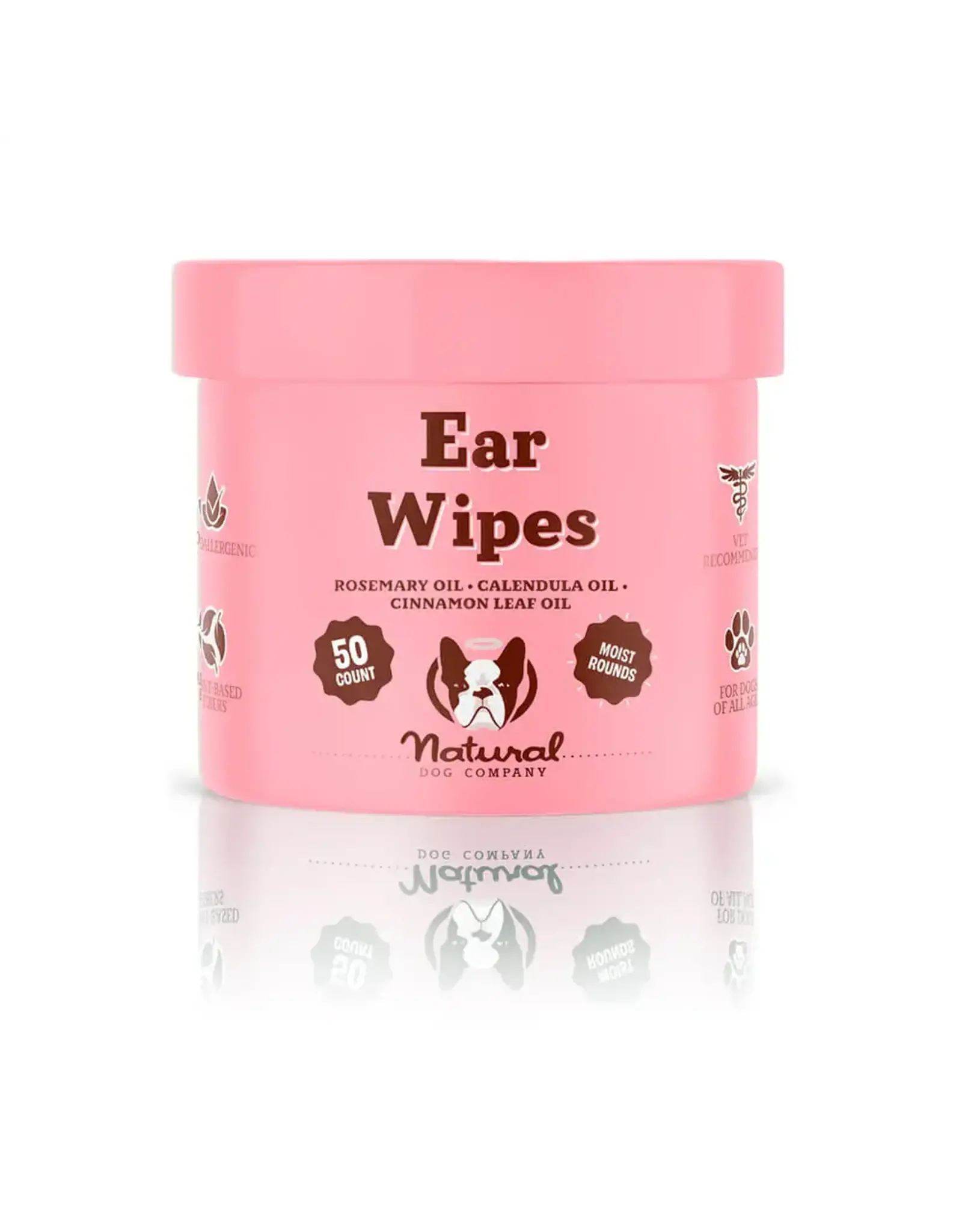 Natural Dog Company NATURAL DOG COMPANY EAR WIPES 50 COUNT JAR