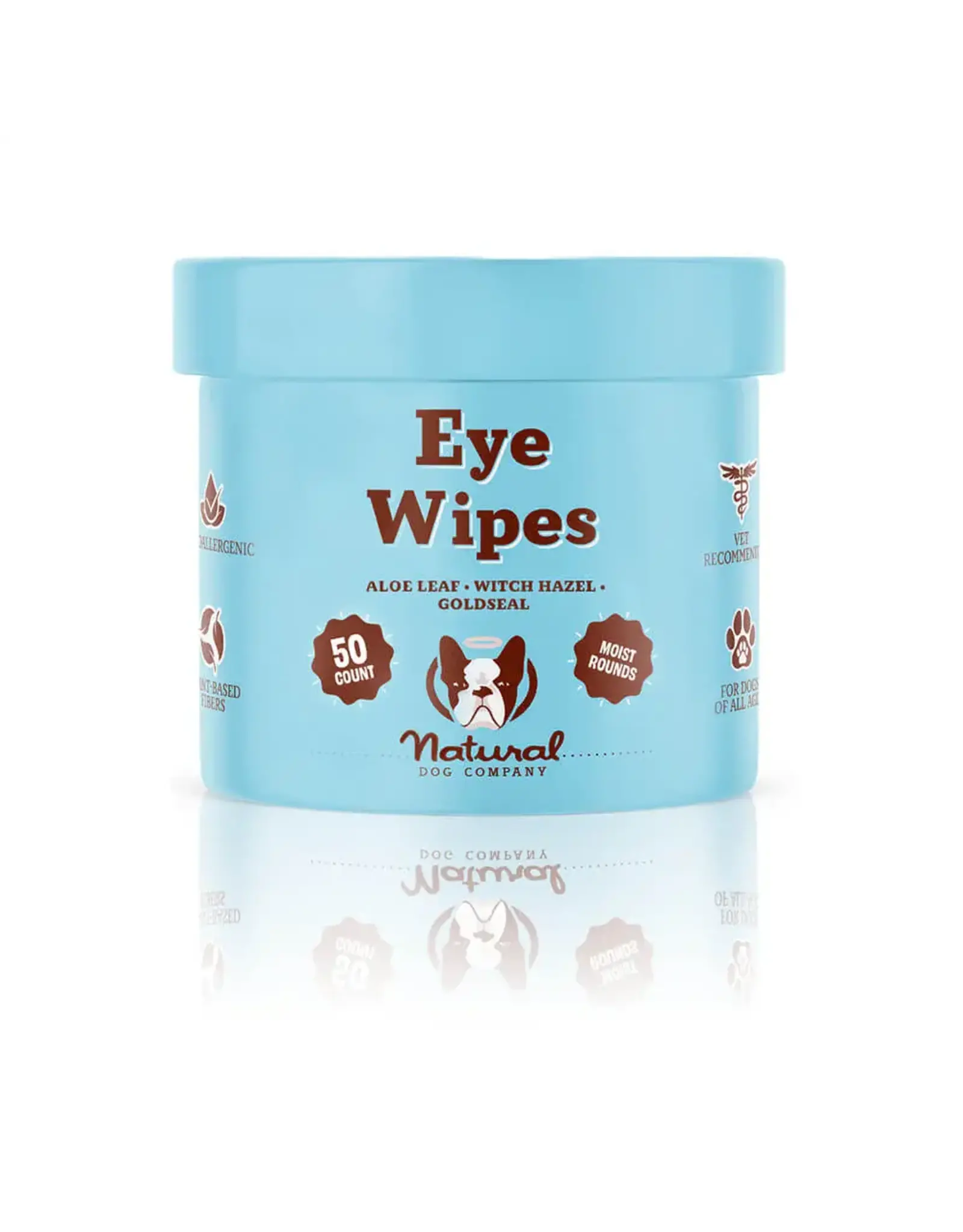 Natural Dog Company NATURAL DOG COMPANY EYE WIPES 50 COUNT JAR