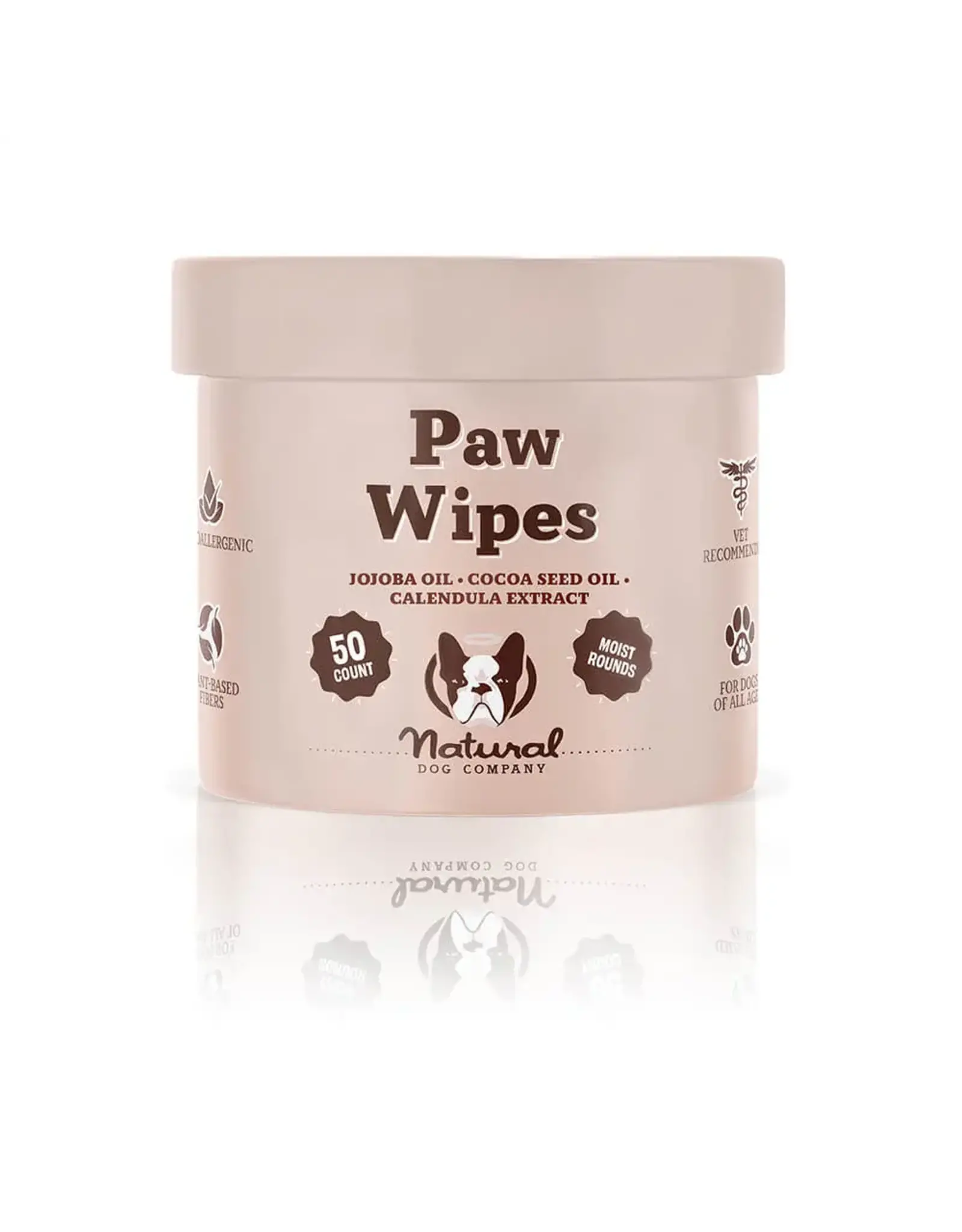 Natural Dog Company NATURAL DOG COMPANY PAW WIPES 50 COUNT JAR