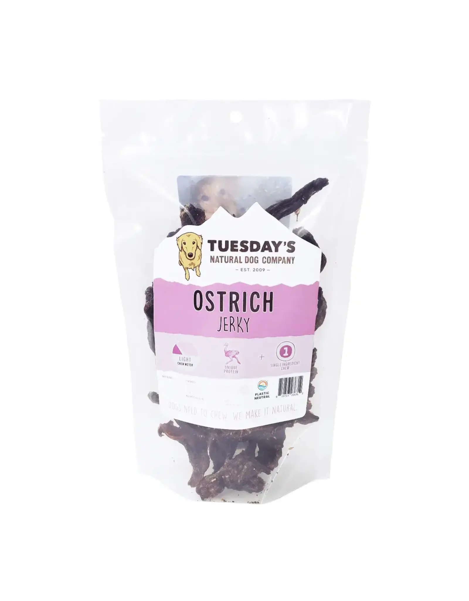 The Natural Dog Company THE NATURAL DOG COMPANY OSTRICH JERKY 4OZ BAG