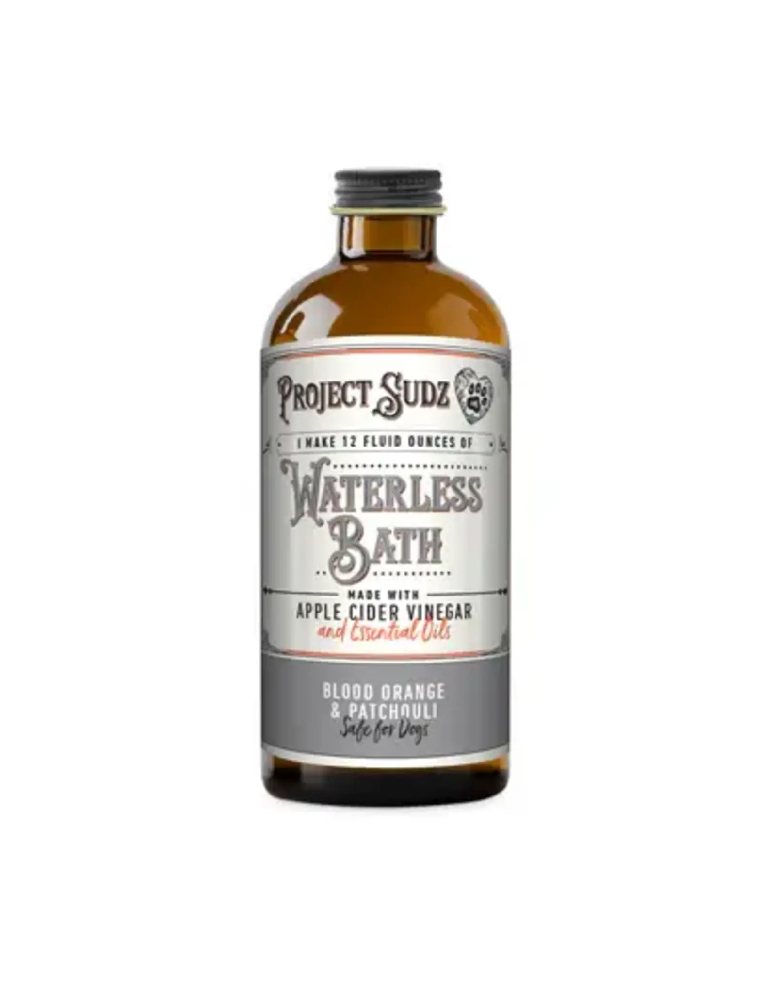 PROJECT SUDZ DOG WATERLESS BATH BLOOD ORANGE & PATCHOULI CONCENTRATE 4OZ