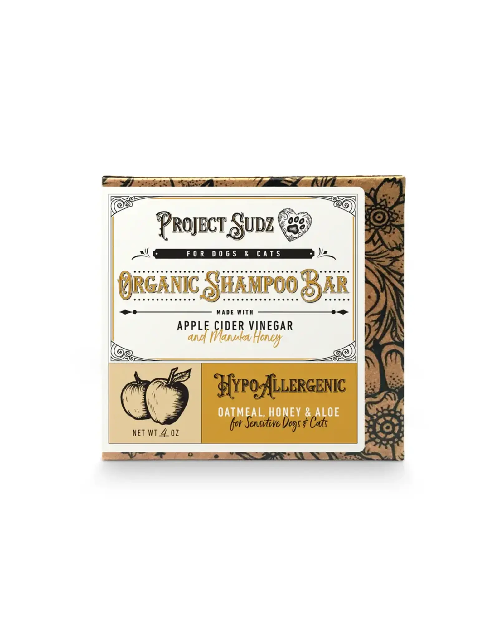 PROJECT SUDZ PROJECT SUDZ DOG & CAT HYPOALLERGENIC SHAMPOO BAR 4OZ