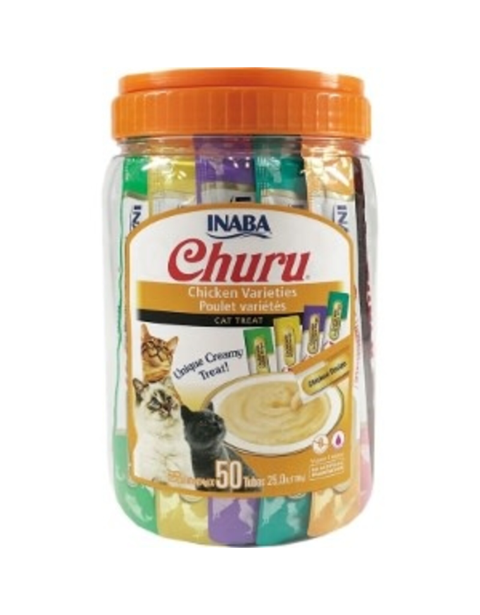 Inaba INABA CAT CHURU PURÉE CHICKEN VARIETY 50-COUNT
