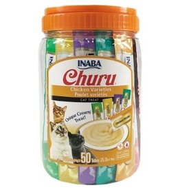 Inaba INABA CAT CHURU PURÉE CHICKEN VARIETY 50-COUNT