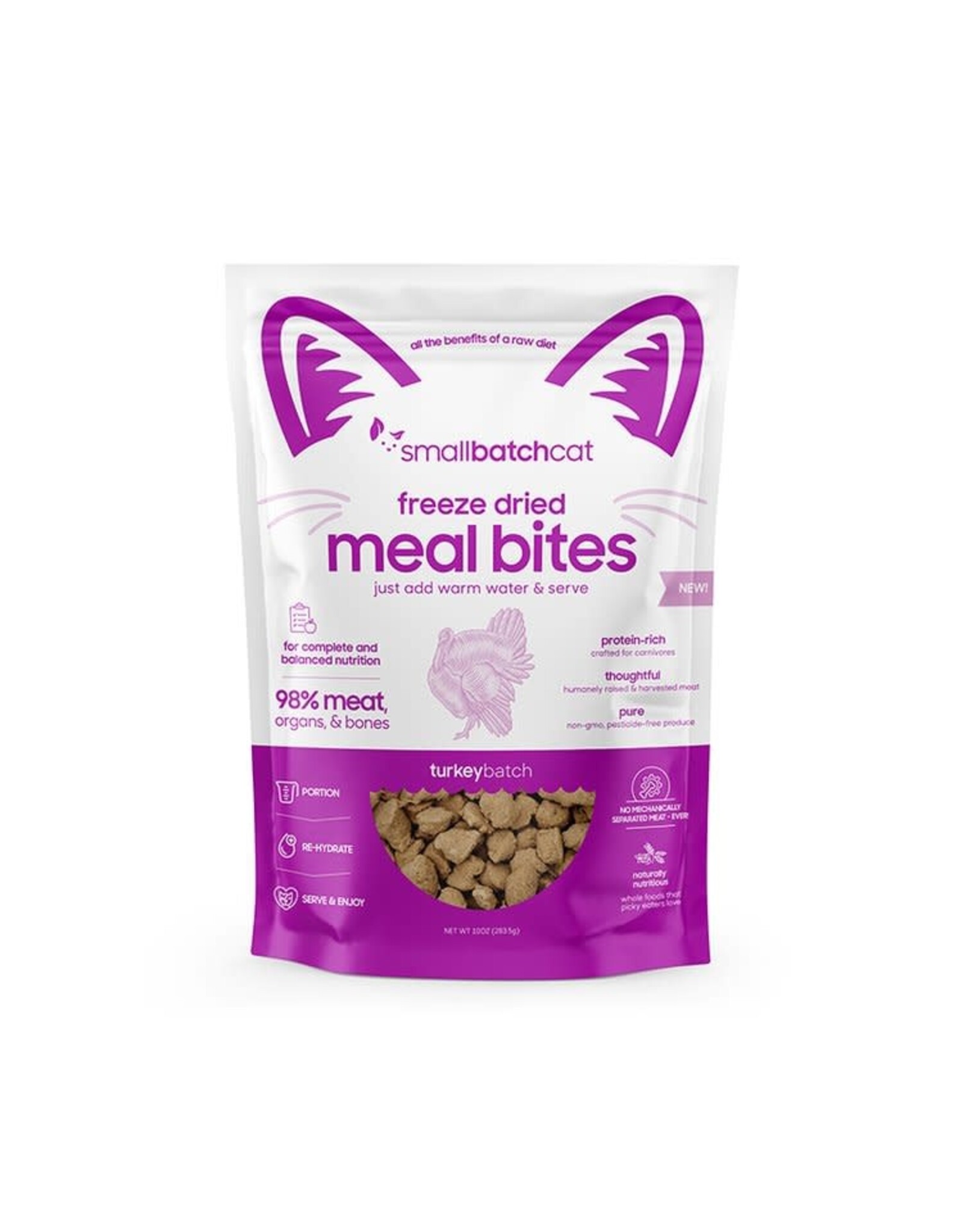 Smallbatch SMALLBATCH CAT FREEZE DRIED TURKEY MEALBITES 10OZ