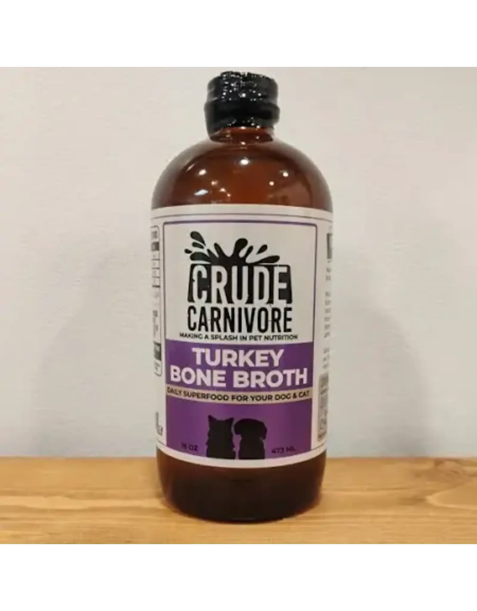 CRUDE CARNIVORE CRUDE CARNIVORE TURKEY BROTH 16OZ