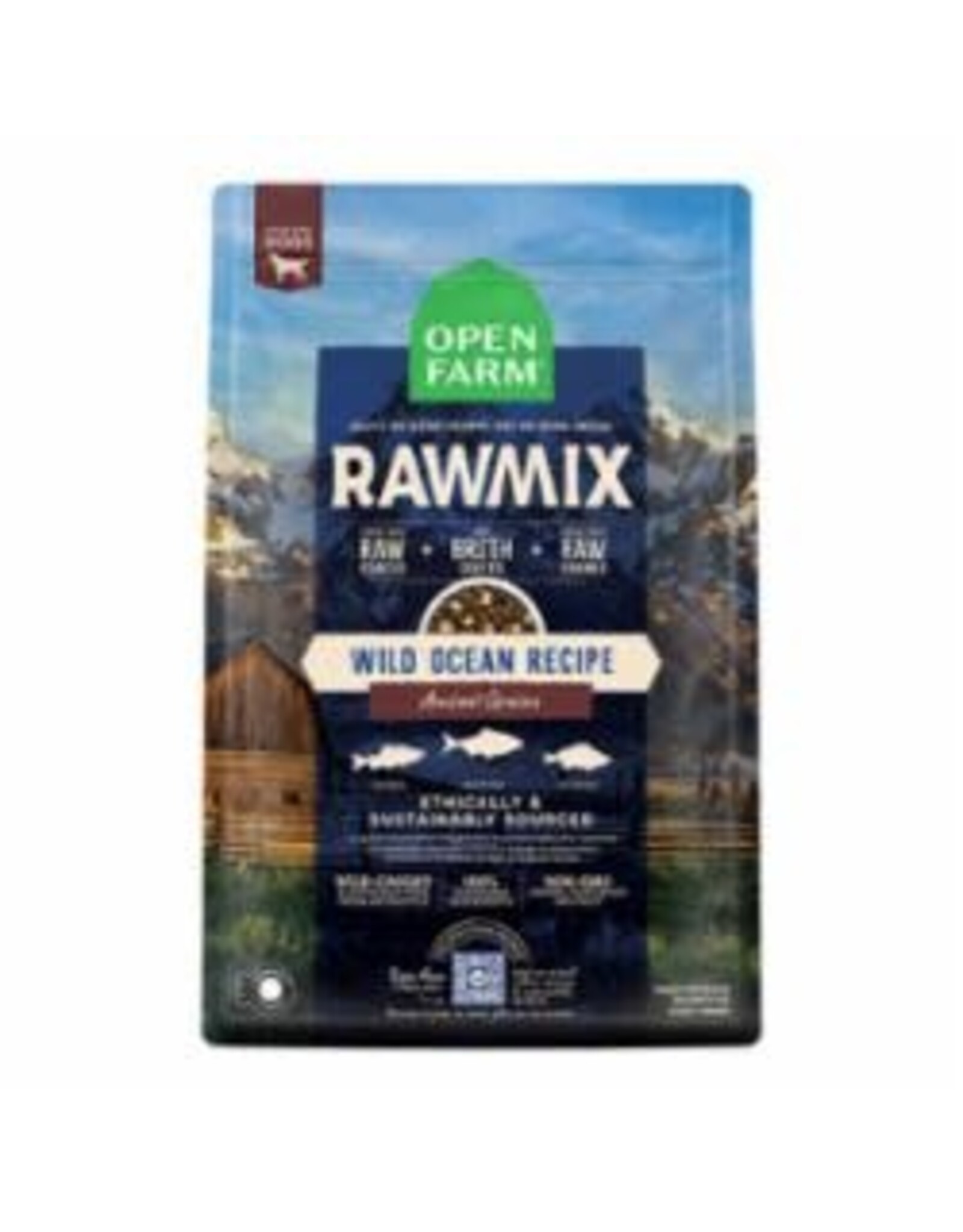 Open Farm OPEN FARM DOG RAWMIX WILD OCEAN ANCIENT GRAINS 20LB