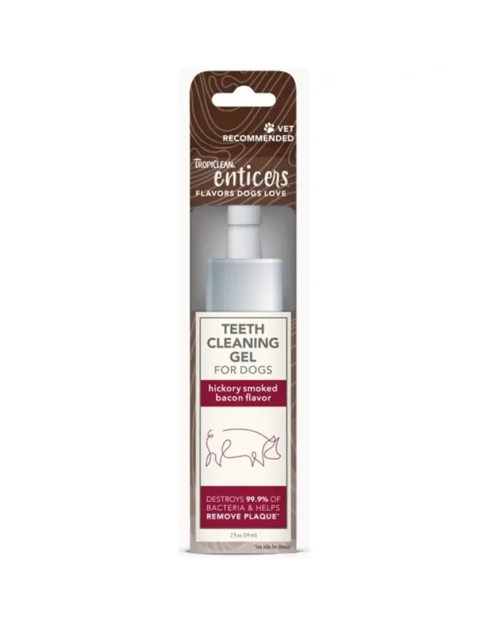 TropiClean TROPICLEAN ENTICERS CLEAN TEETH GEL BACON 2OZ