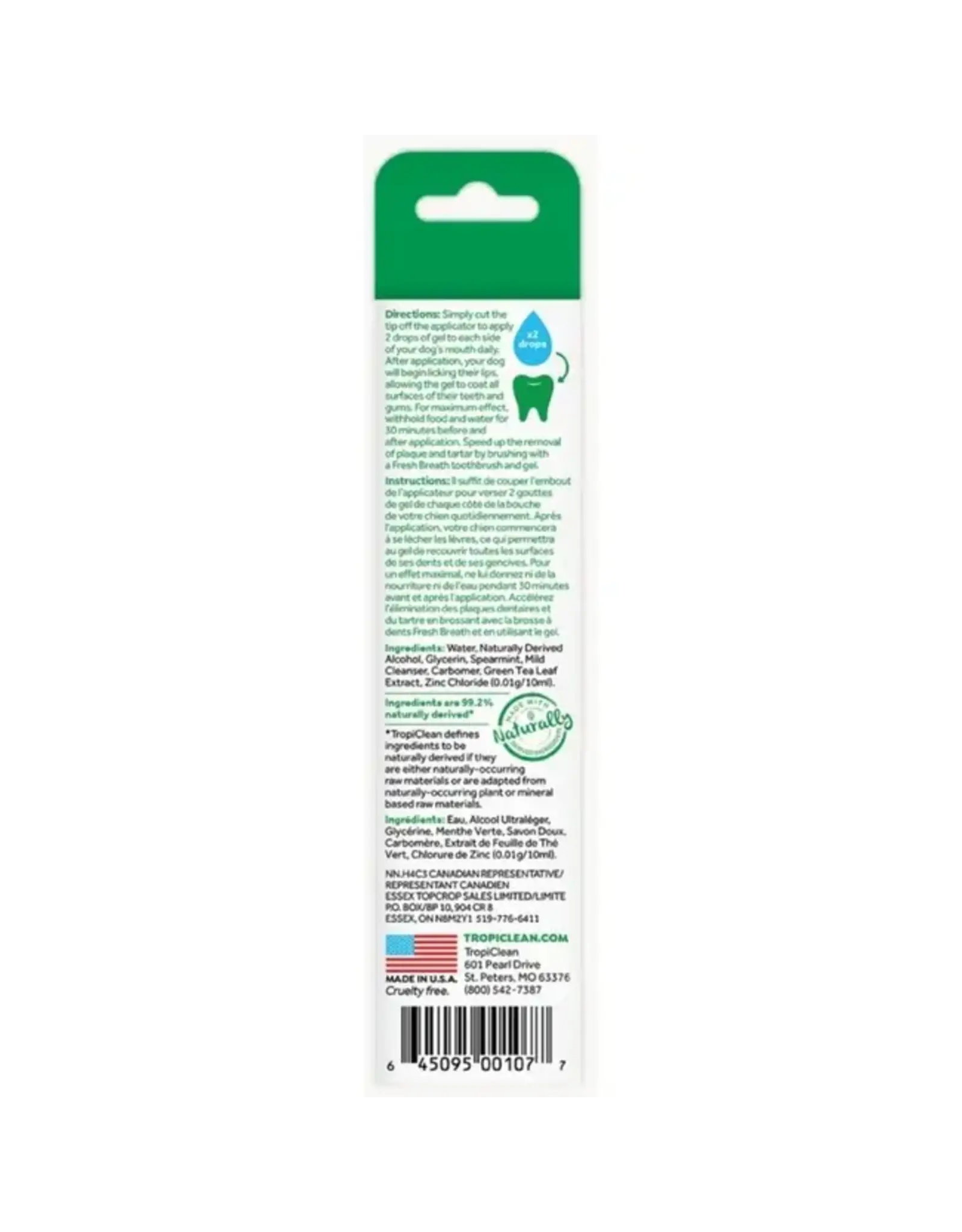 TropiClean TROPICLEAN FRESH BREATH CLEAN TEETH ORAL CARE GEL  2OZ