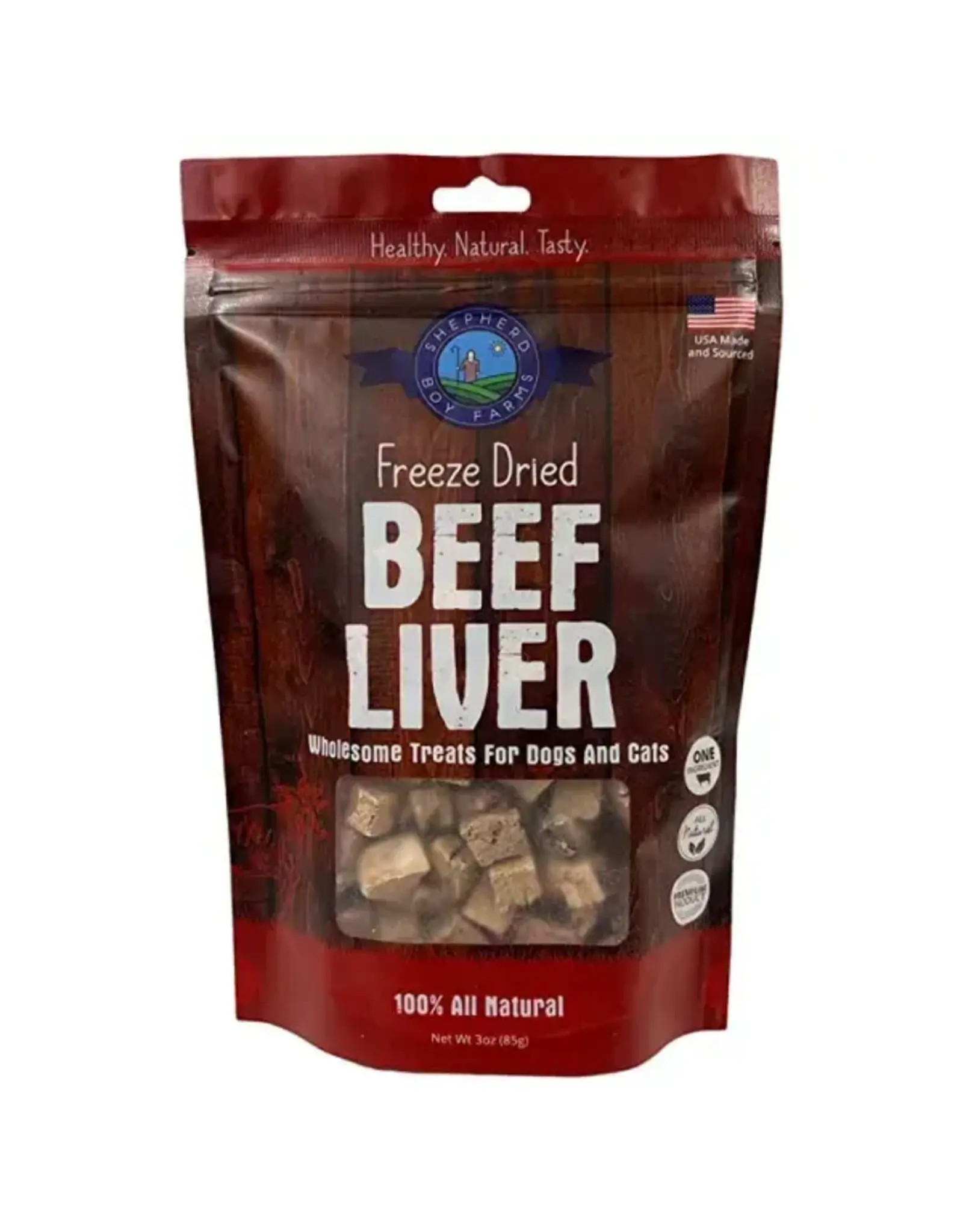 SHEPHERD BOY FARMS SHEPHERD BOY FARMS FREEZE DRIED BEEF LIVER TREATS 3OZ