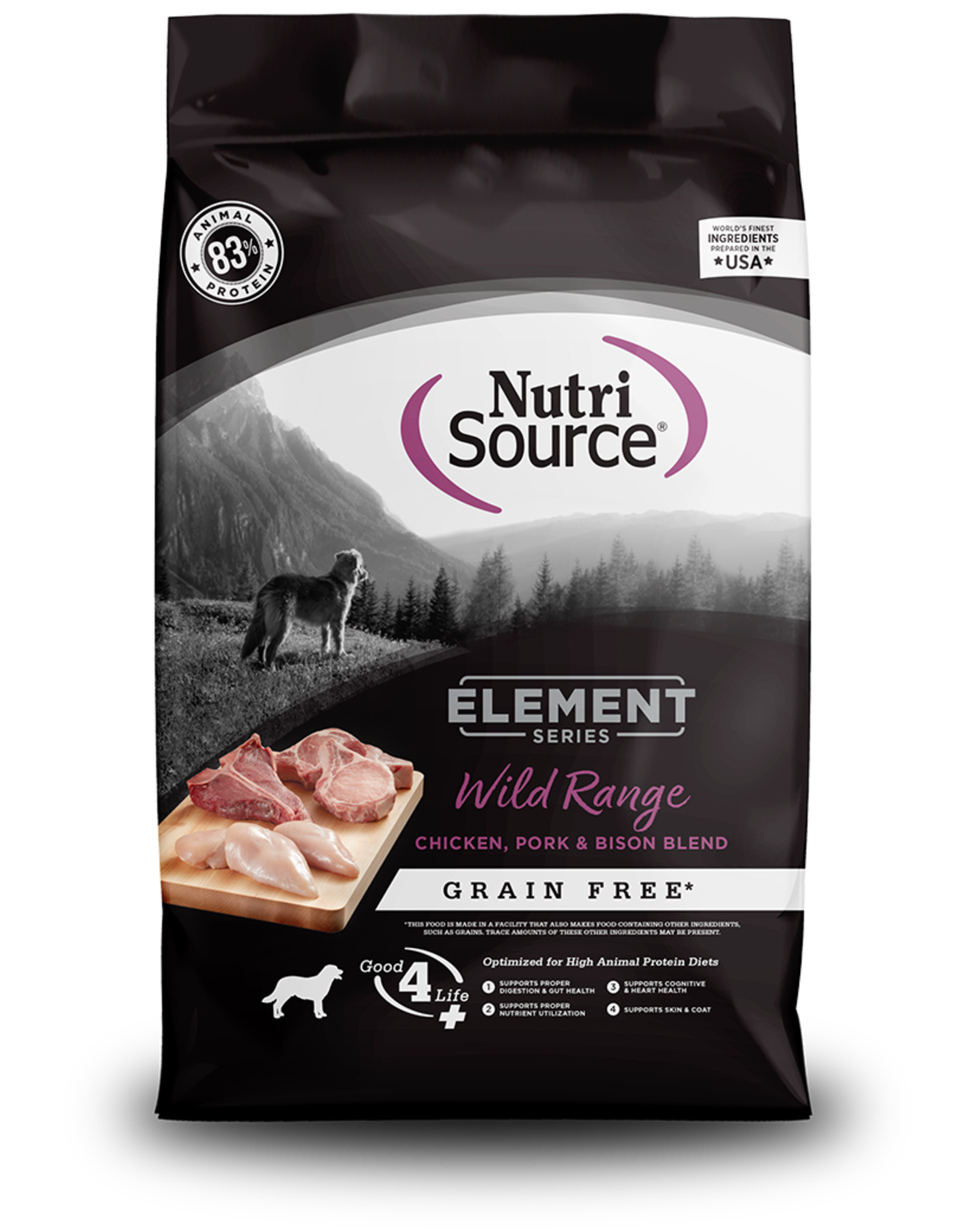 NutriSource Pet Foods NUTRISOURCE ELEMENT SERIES WILD RANGE BLEND