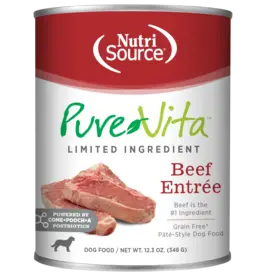 NutriSource Pet Foods PUREVITA DOG GRAIN FREE BEEF ENTREE 12.3OZ