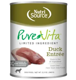 NutriSource Pet Foods PUREVITA DOG GRAIN FREE DUCK ENTREE 12.3OZ