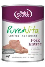 NutriSource Pet Foods PUREVITA DOG GRAIN FREE PORK ENTREE 12.3OZ