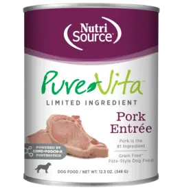 NutriSource Pet Foods PUREVITA DOG GRAIN FREE PORK ENTREE 12.3OZ