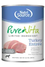 NutriSource Pet Foods PUREVITA DOG GRAIN FREE TURKEY ENTREE 12.3OZ