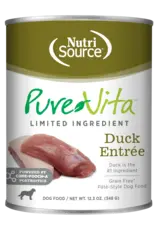 NutriSource Pet Foods PUREVITA DOG GRAIN FREE DUCK ENTREE 12.3OZ