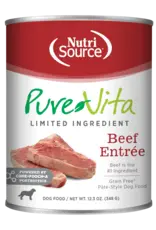 NutriSource Pet Foods PUREVITA DOG GRAIN FREE BEEF ENTREE 12.3OZ