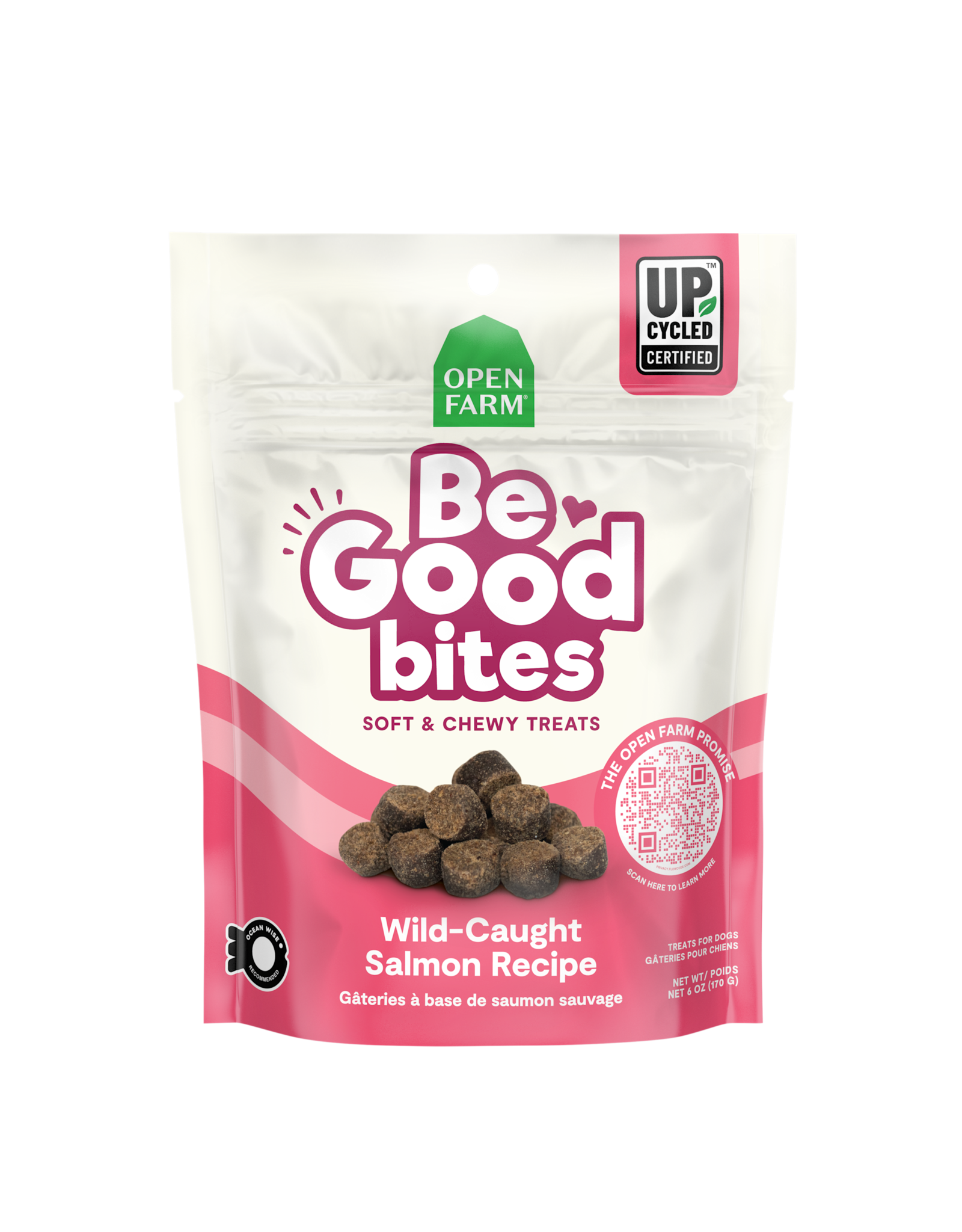 Open Farm OPEN FARM DOG BE GOOD BITES SALMON TREAT 6OZ