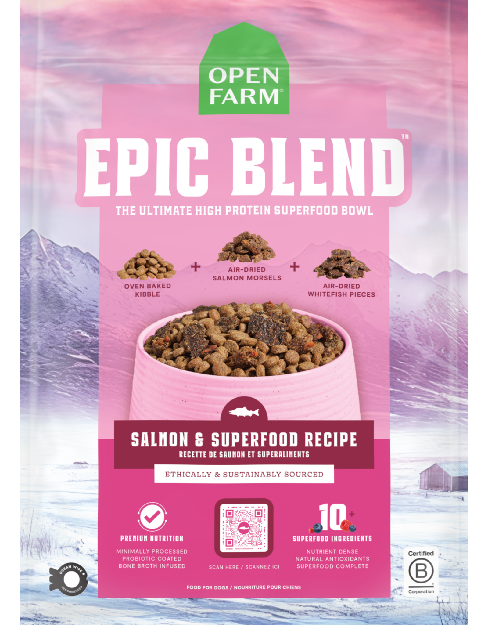 Open Farm OPEN FARM DOG EPIC BLEND SALMON SUPERFOOD