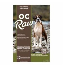 OC Raw Dog OC RAW DOG FROZEN PATTIES VENISON & PRODUCE 6LB