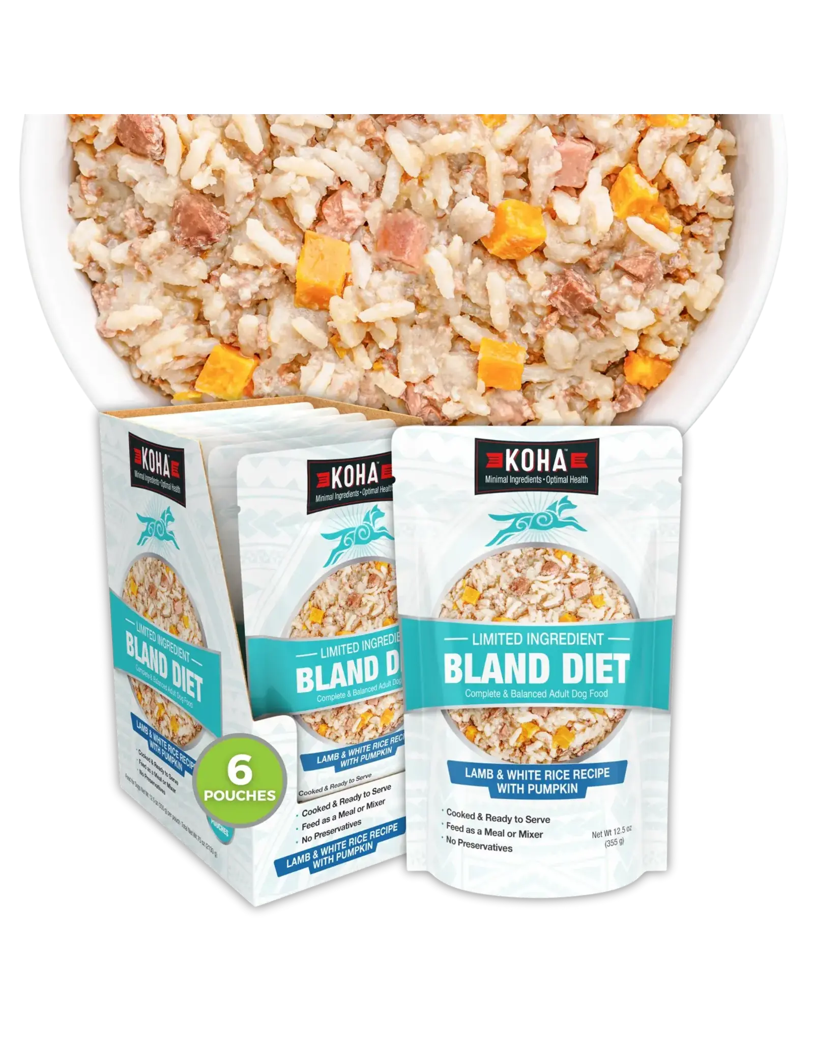 KOHA Pet KOHA DOG BLAND DIETS LAMB WHITE RICE POUCH 12.5OZ