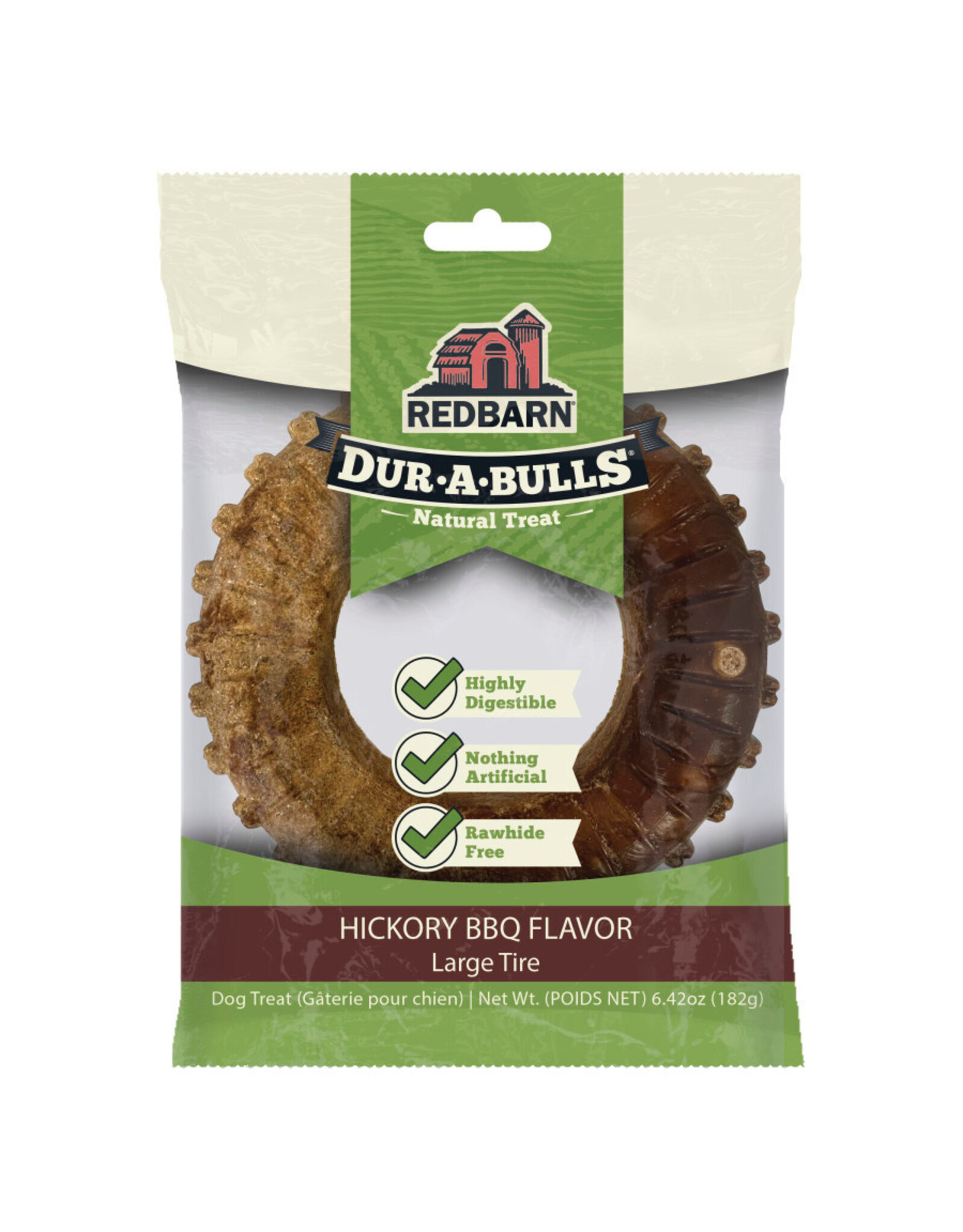 REDBARN REDBARN DUR-A-BULLS TIRE HICKORY BBQ LARGE SINGLE