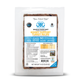 Raised Right RAISED RIGHT DOG KIDNEY SUPPORT TURKEY FROZEN 1LB