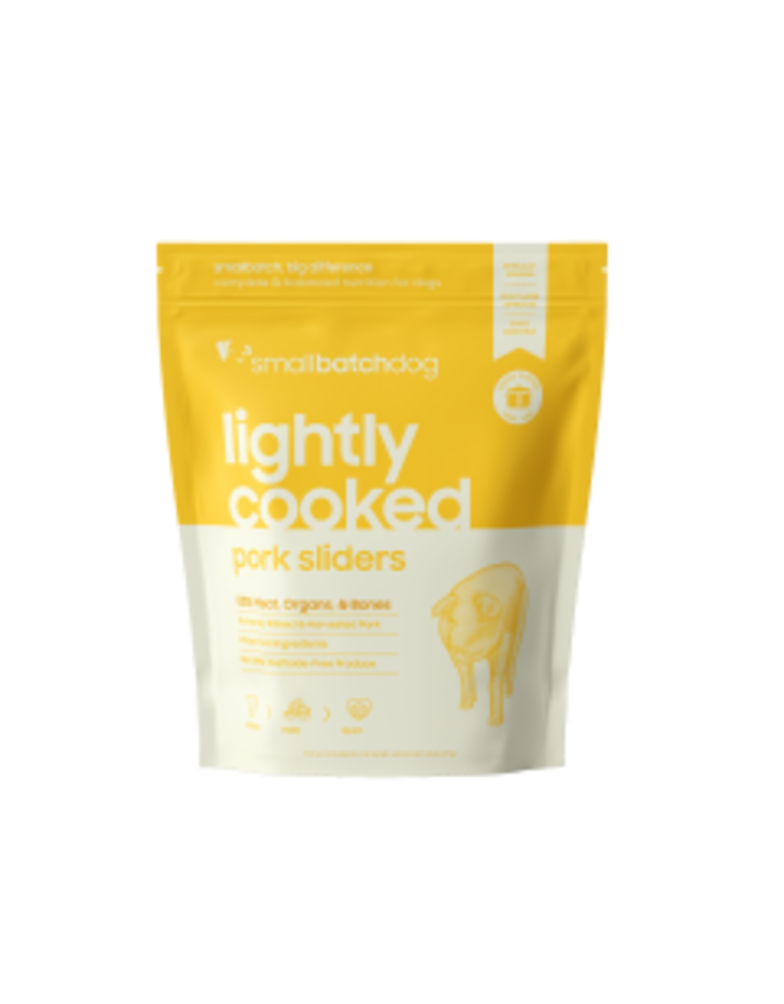 Smallbatch SMALLBATCH DOG FROZEN LIGHTLY COOKED PORK