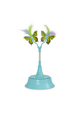 2-IN-1 FLUTTER CAT TOY AND BALL TRACK TOPPER