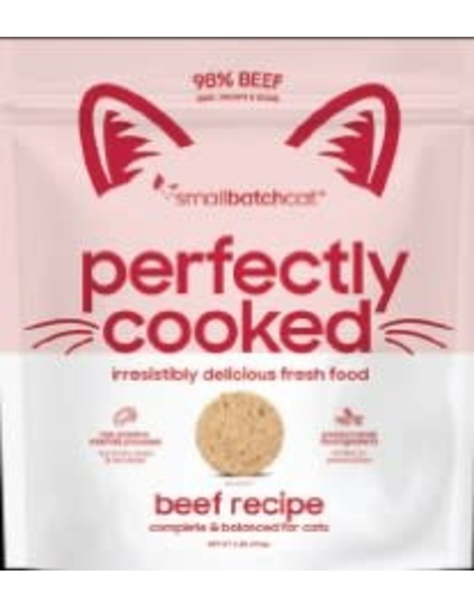 Smallbatch SMALLBATCH FROZEN CAT LIGHTLY COOKED BEEF 2LB
