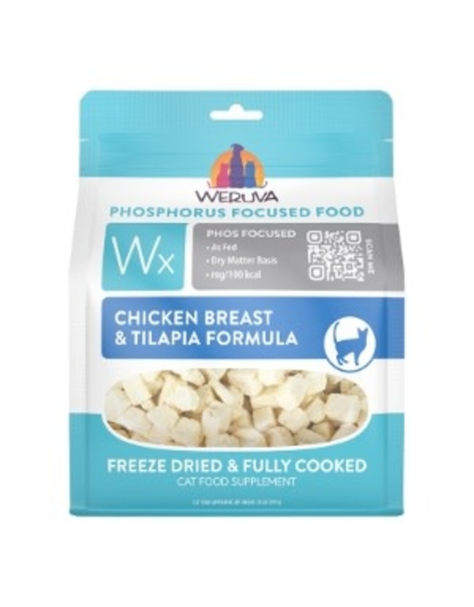 Weruva WERUVA CAT FREEZE DRIED LOW PHOSPHORUS CHICKEN & TILIPIA 7OZ