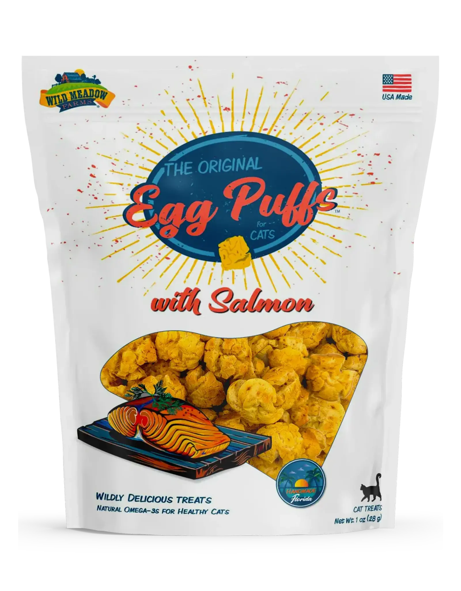 Wild Meadow Farms WILD MEADOW FARMS CAT EGG PUFFS WITH SALMON