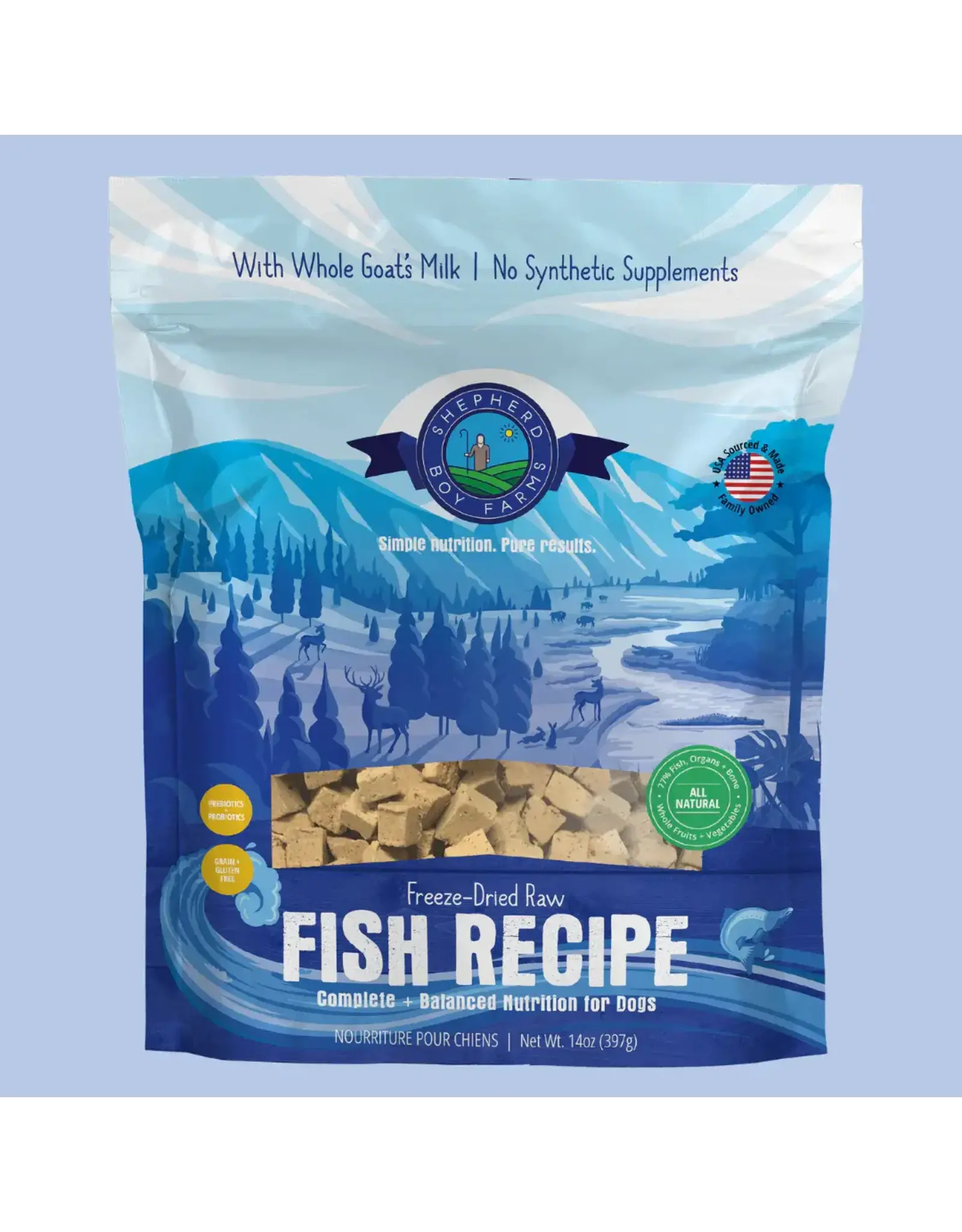 SHEPHERD BOY FARMS SHEPHERD BOY FARMS DOG FREEZE DRIED FISH MEDLEY DIET