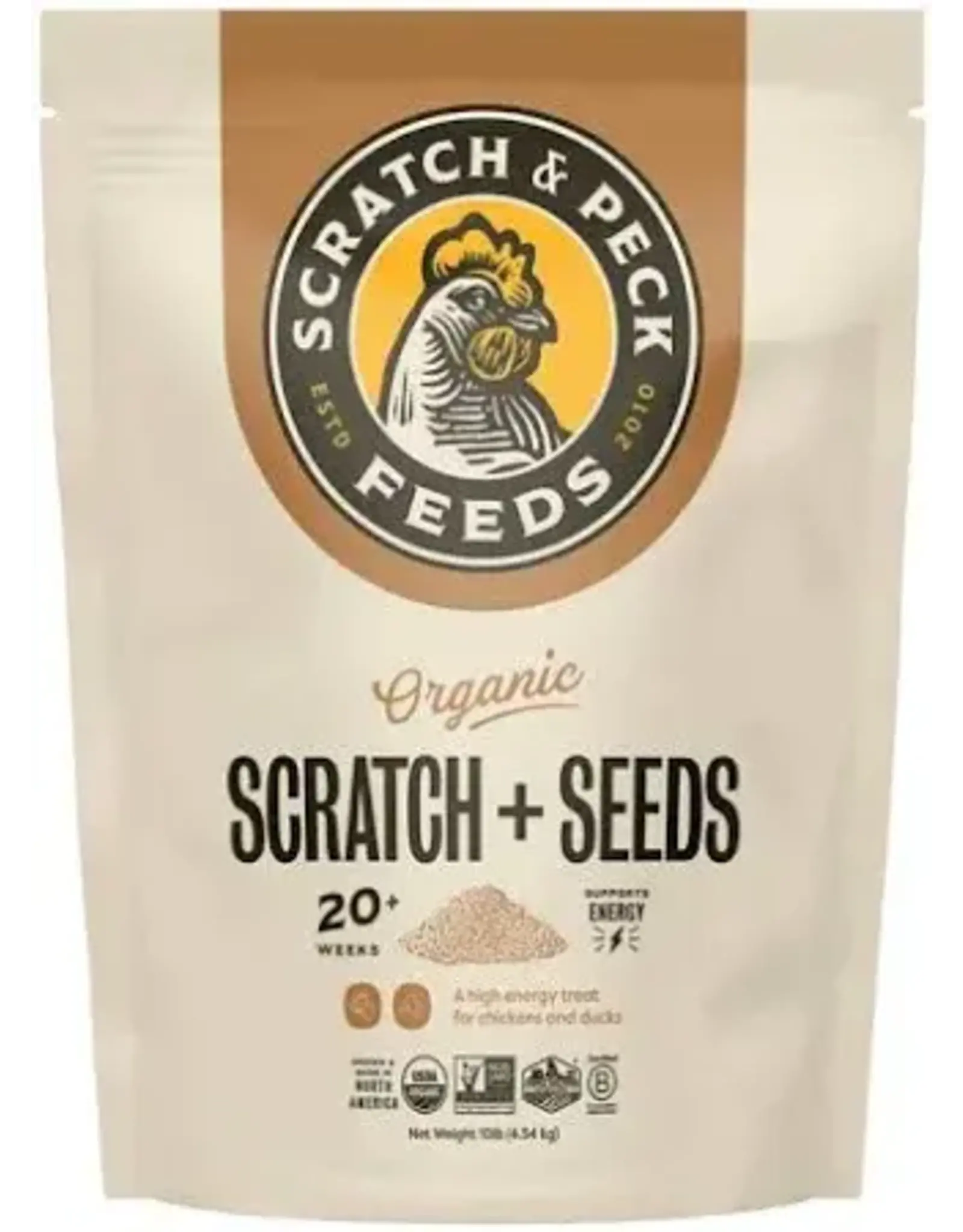 Scratch & Peck Feeds SCRATCH & PECK SCRATCH SEEDS ORGANIC 10LB