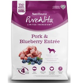 NutriSource Pet Foods PUREVITA DOG GRAIN FREE PORK & BLUEBERRY ENTREE