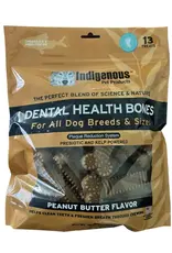 Indigenous Pet Products INDIGENOUS DENTAL HEALTH BONES PEANUT BUTTER FLAVOR 13-COUNT Indigenous Pet Products INDIGENOUS DENTAL HEALTH BONES PEANUT BUTTER FLAVOR 13-COUNT