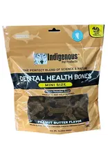 Indigenous Pet Products INDIGENOUS DENTAL HEALTH BONES MINI SIZE PEANUT BUTTER FLAVOR 40-COUNT Indigenous Pet Products INDIGENOUS DENTAL HEALTH BONES MINI SIZE PEANUT BUTTER FLAVOR 40-COUNT